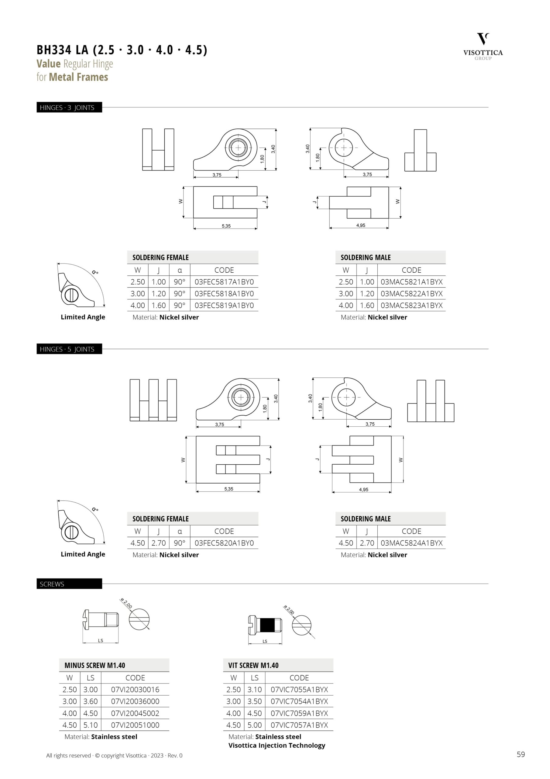BH334 LA (2.5 · 3.0 · 4.0 · 4.5) BH334 LA (2.5 · 3.0 · 4.0 · 4.5)