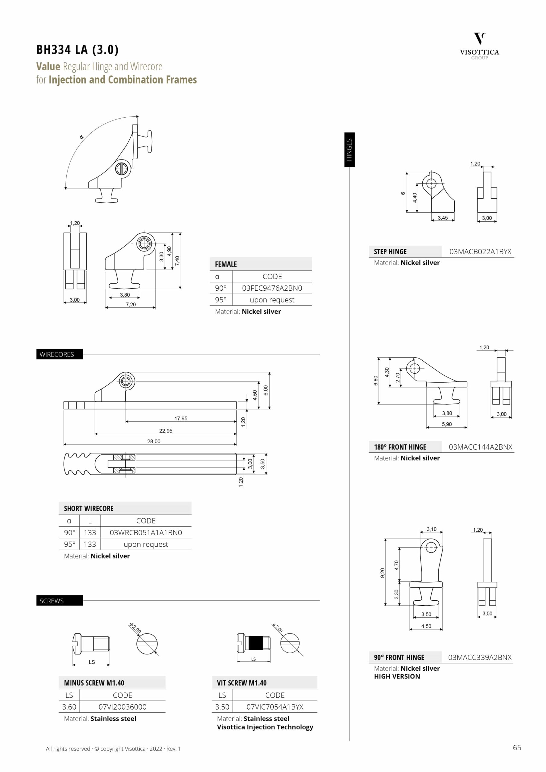 BH334 LA (3.0) - Injection and Combination Frames