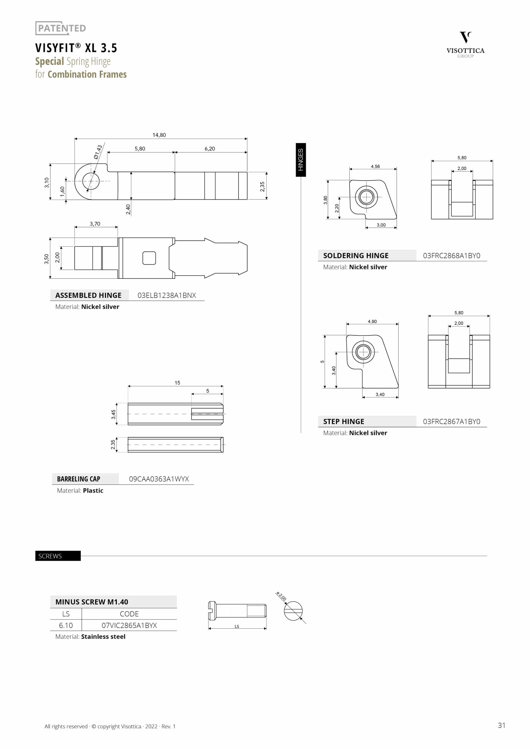 VIsyFit XL 3.5 (Combination Frames)