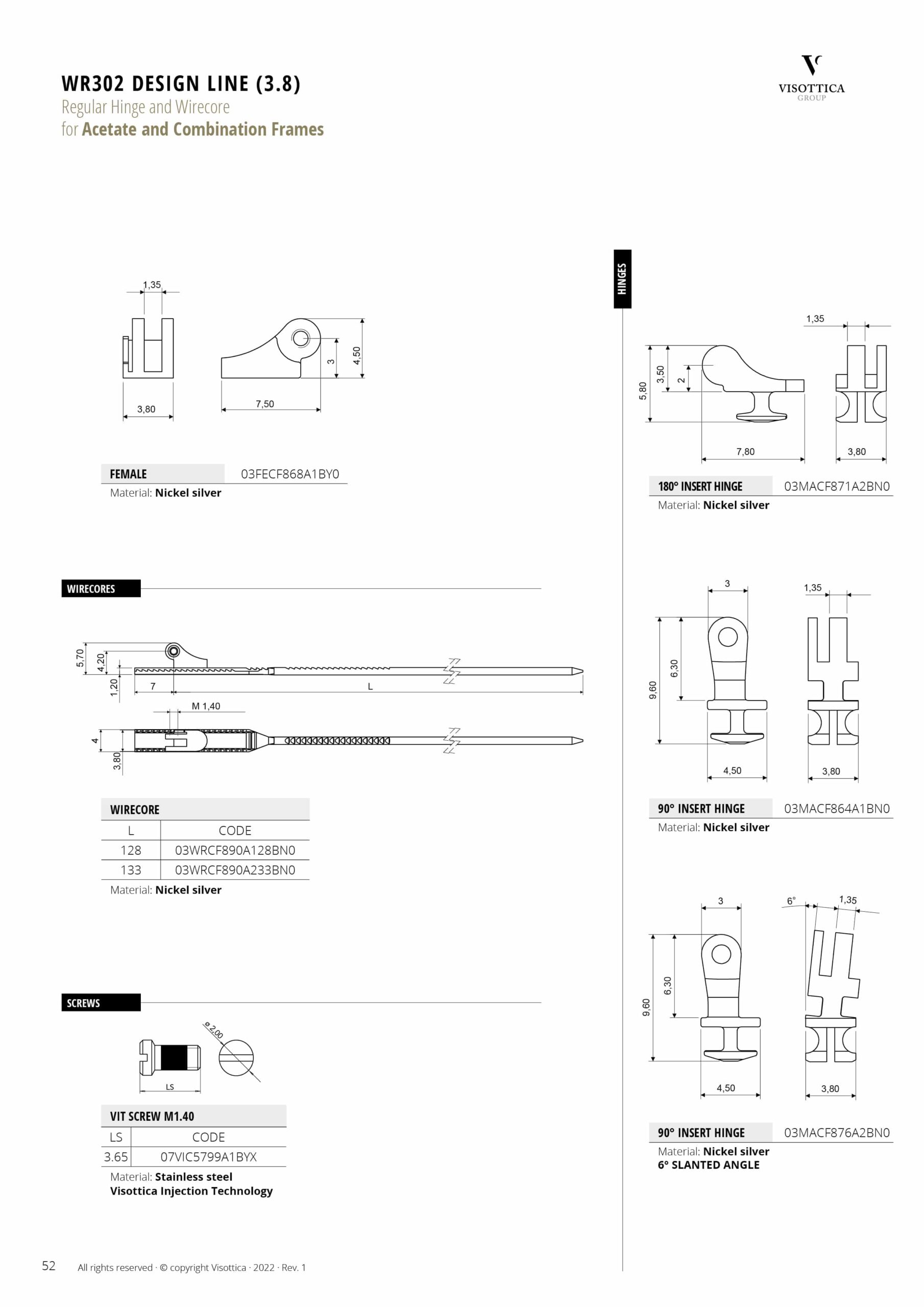 WR302 Design Line 3.8 (Acetate and Combination Frames)