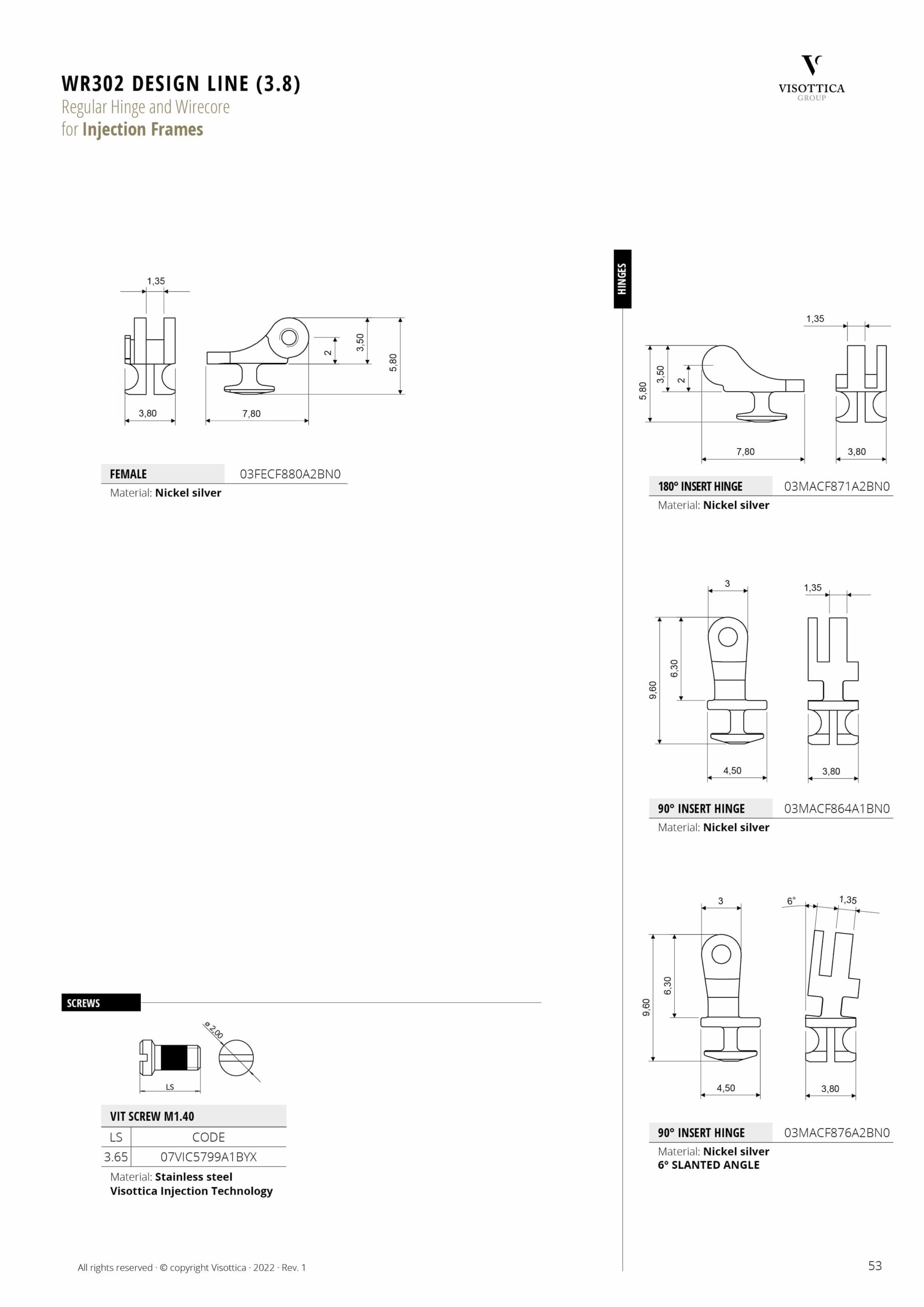 WR302 Design Line 3.8 (Injection Frames)