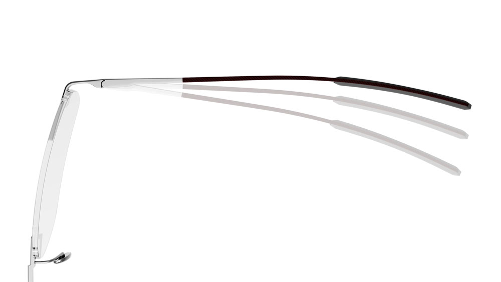 The bi-stable hinge eliminates play and slippage, ensuring consistent stability over time